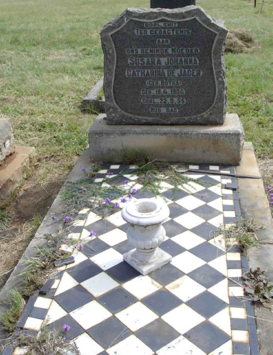 JAGER Susara Johanna Catharina, de oorl. SMIT nee BOTHA 1904-1955