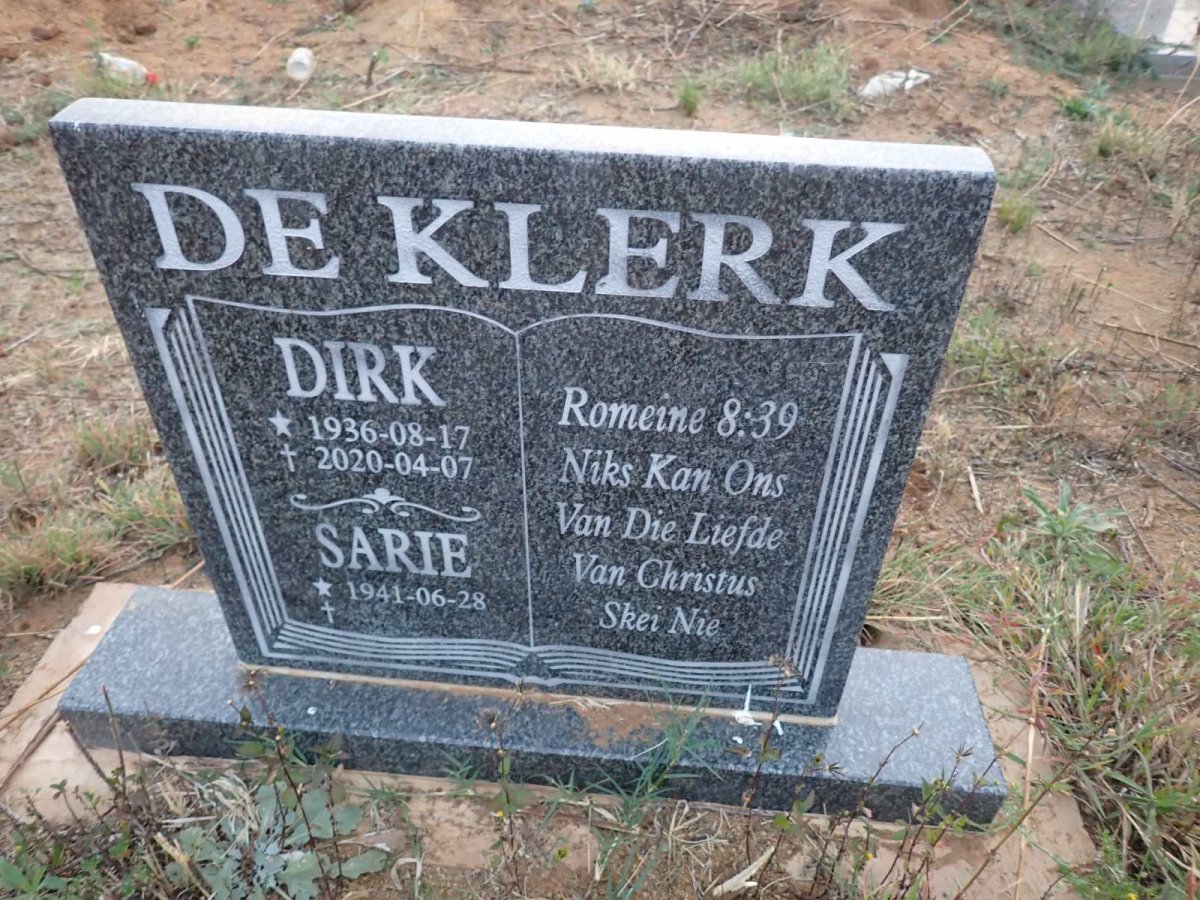 KLERK Dirk, de 1936-2020 & Sarie 1941-