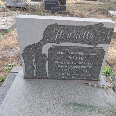 KRUGER Henrietta 1959-1974