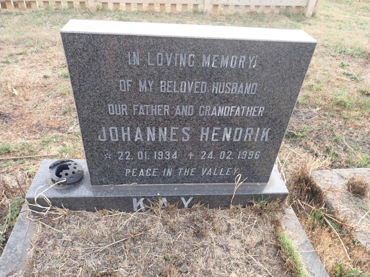 KAY Johannes Hendrik 1934-1996