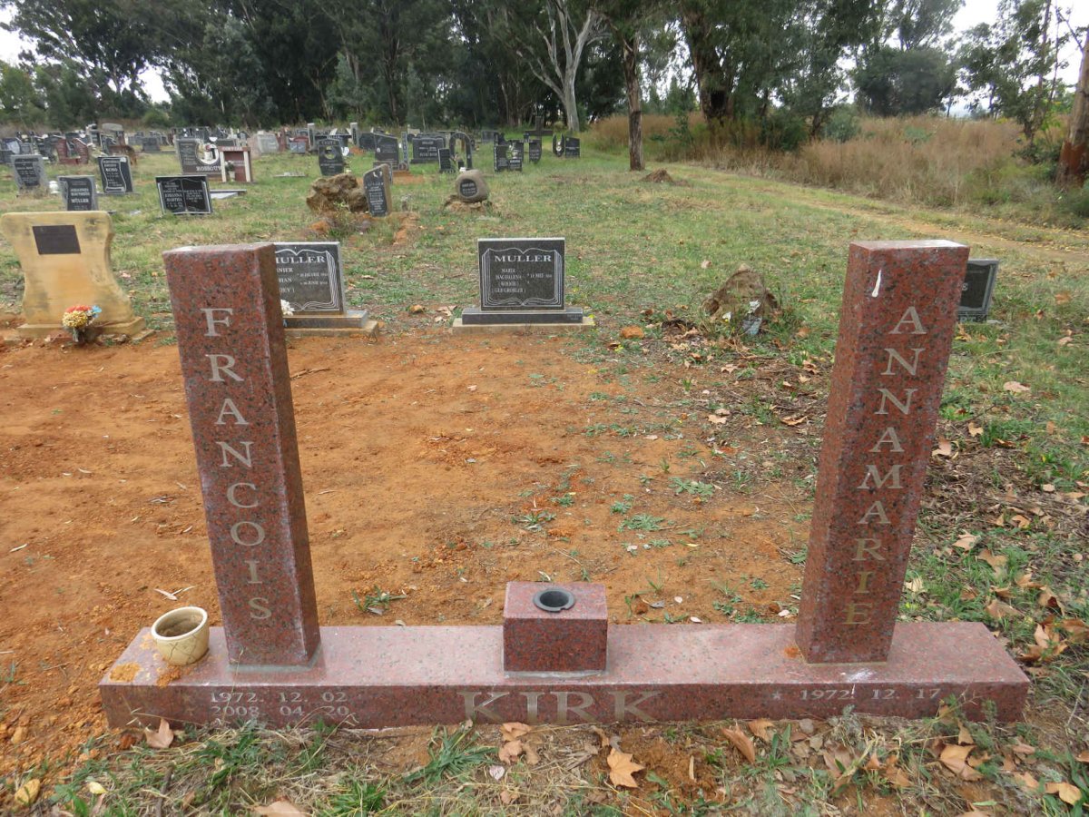 KIRK Francois 1972-2008 & Annamarie 1972-