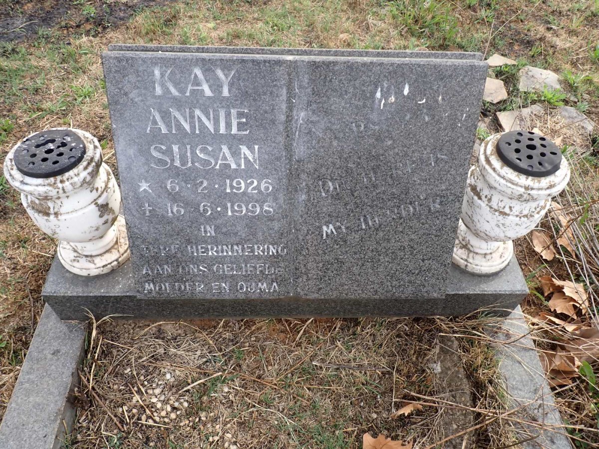 KAY Annie Susan 1926-1998