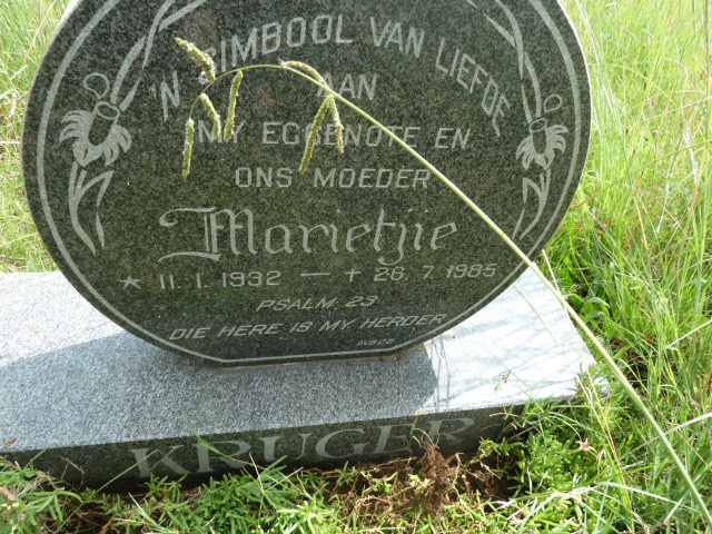 KRUGER Marietjie 1932-1985