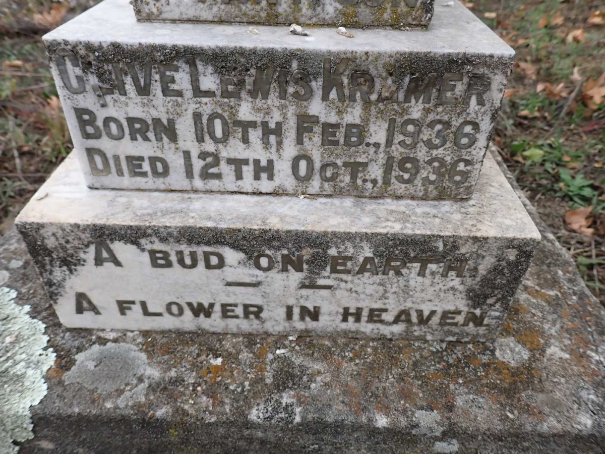 KRAMER Clive Lewis 1936-1936 