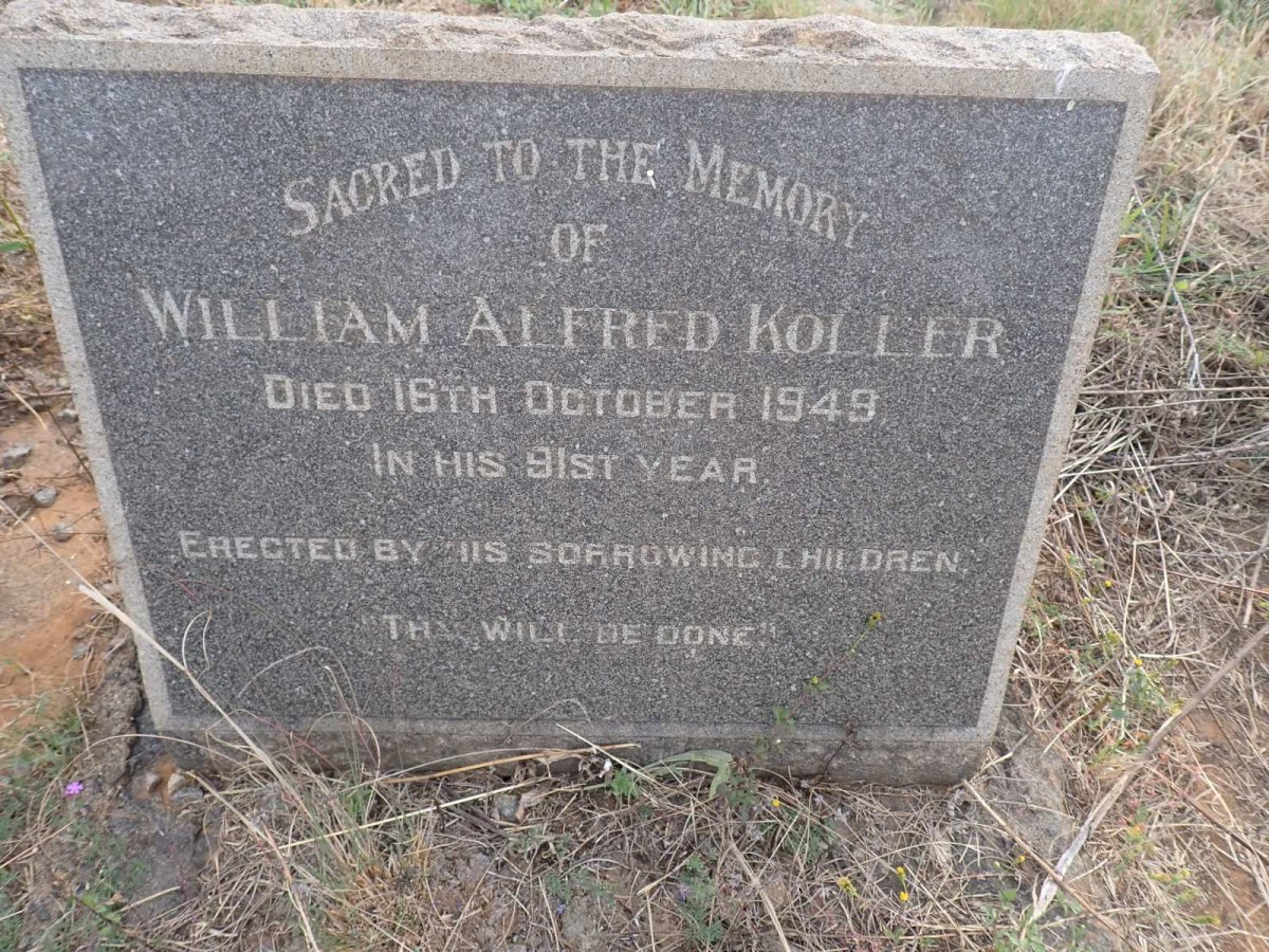KOLLER William Alfred -1949