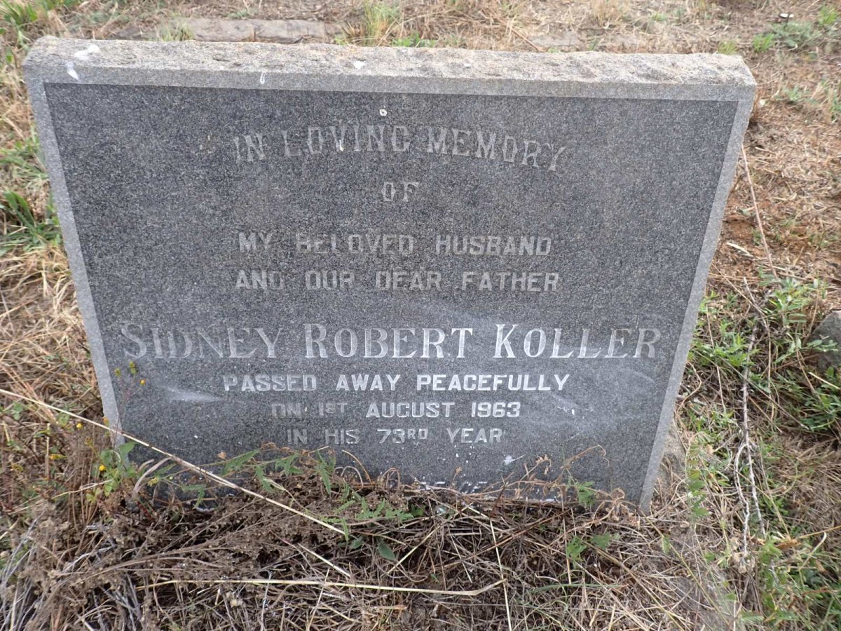 KOLLER Sidney Robert -1963