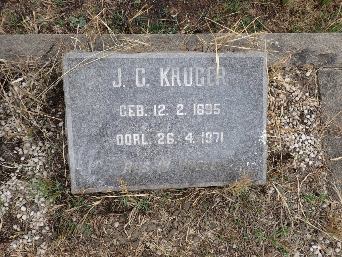 KRUGER J.C. 1895-1971