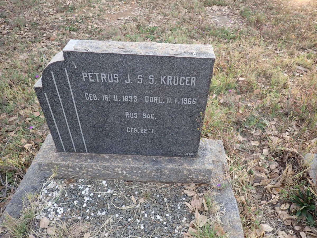 KRUGER Petrus J.S.S. 1893-1966