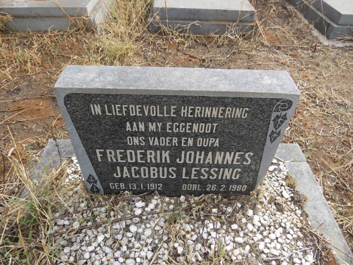 LESSING Frederik Johannes Jacobus 1912-1980