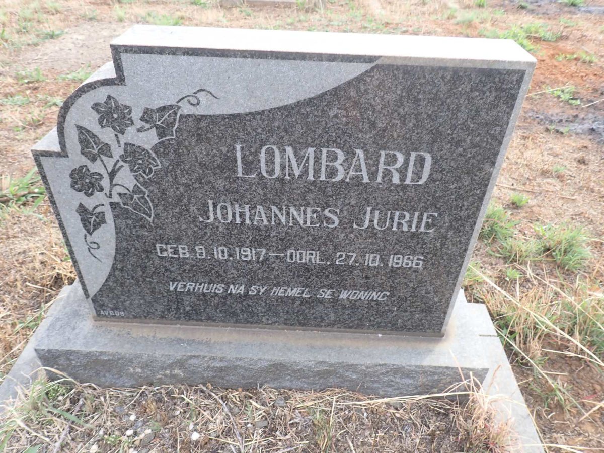 LOMBARD Johannes Jurie 1917-1966