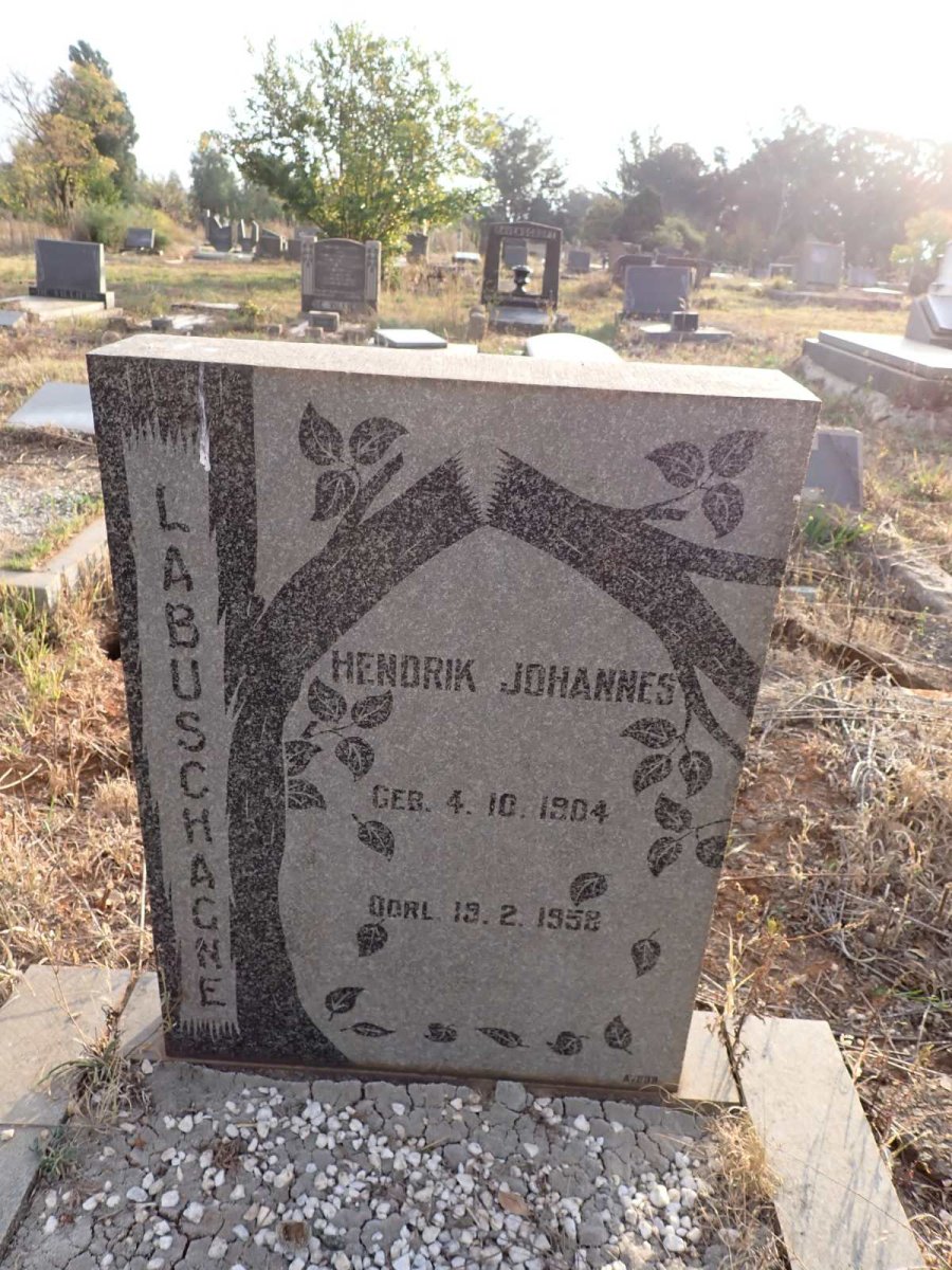 LABUSCHAGNE Hendrik Johannes 1904-1958