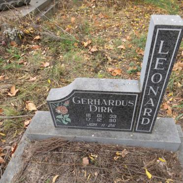 LEONARD Gerhardus Dirk 1939-1990