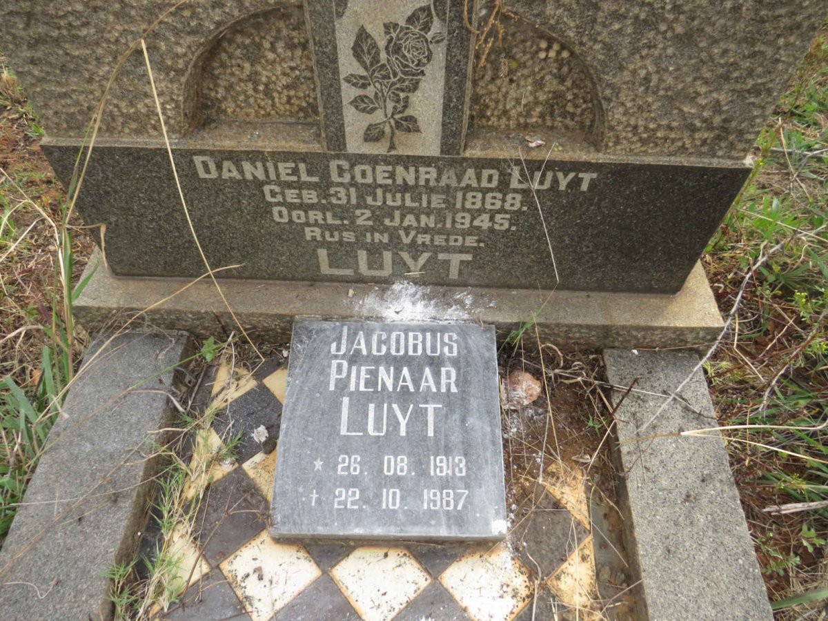 LUYT Daniel Coenraad 1868-1945 :: LUYT Jacobus Pienaar 1913-1987