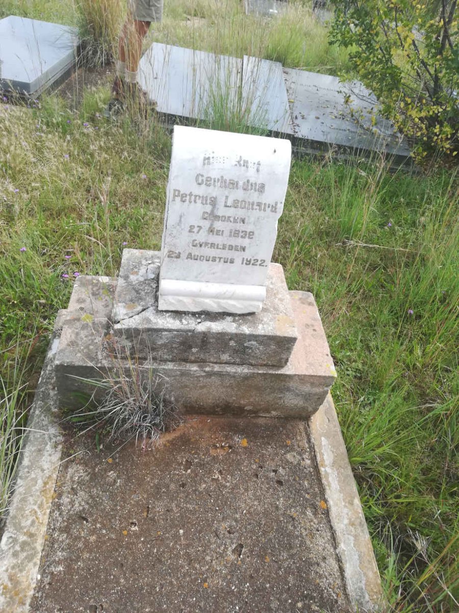 LEONARD Gerhardus Petrus 183?-1922