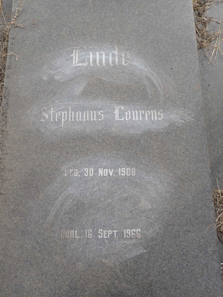 LINDE Stephanus Lourens 1908-1966