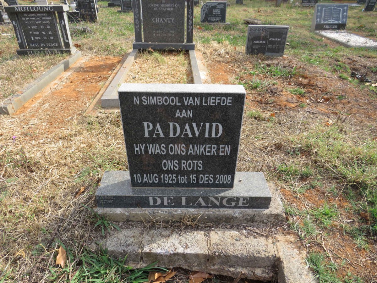 LANGE David, de 1925-2008