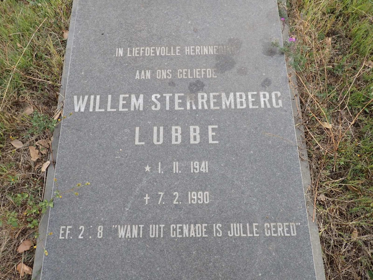 LUBBE Willem Sterremberg 1941-1990
