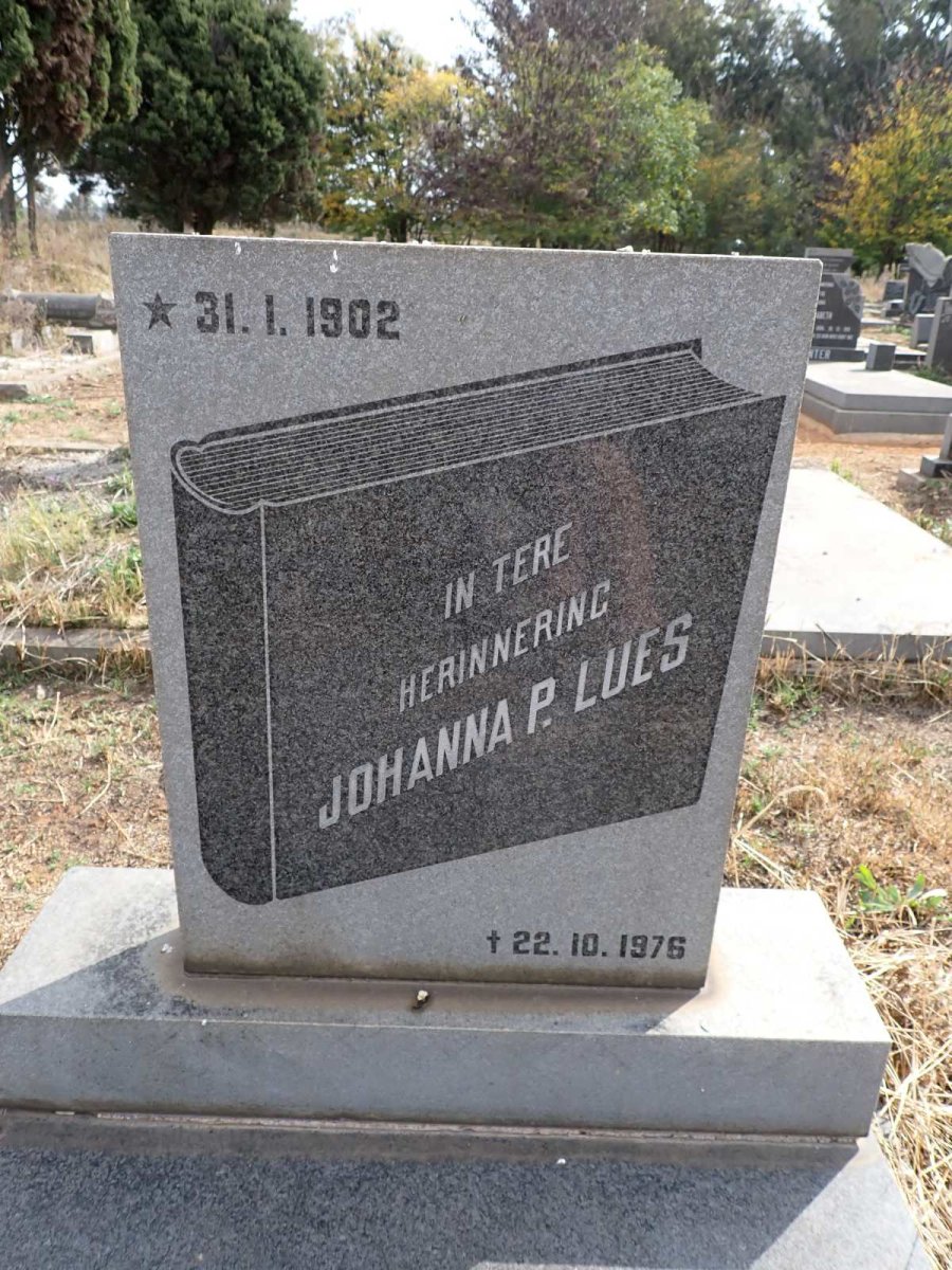 LUES Johanna P. 1902-1976