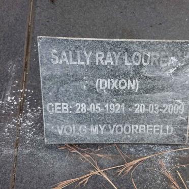 LOURENS Sally Ray nee DIXON 1921-2009