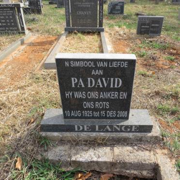 LANGE David, de 1925-2008