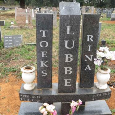 LUBBE Toeks 1936-2011 & Rina 1934-