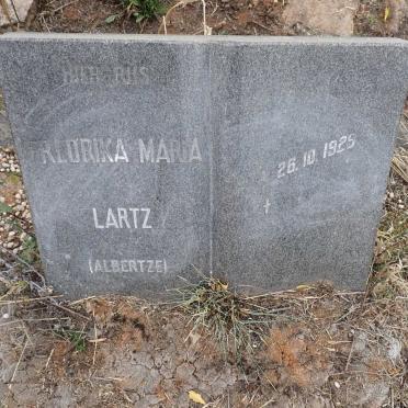 LARTZ Fredrika Maria nee ALBERTZE 1925-