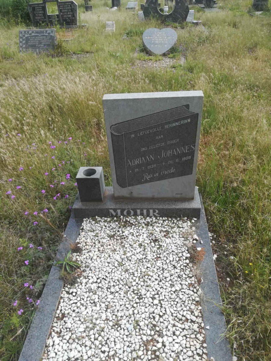 MOHR Adriaan Johannes 1939-1986