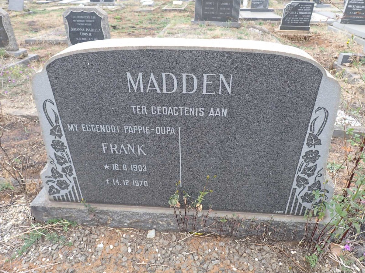MADDEN Frank 1903-1970