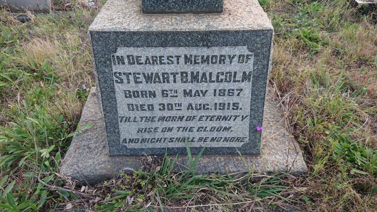 MALCOLM Stewart B. 1867-1915