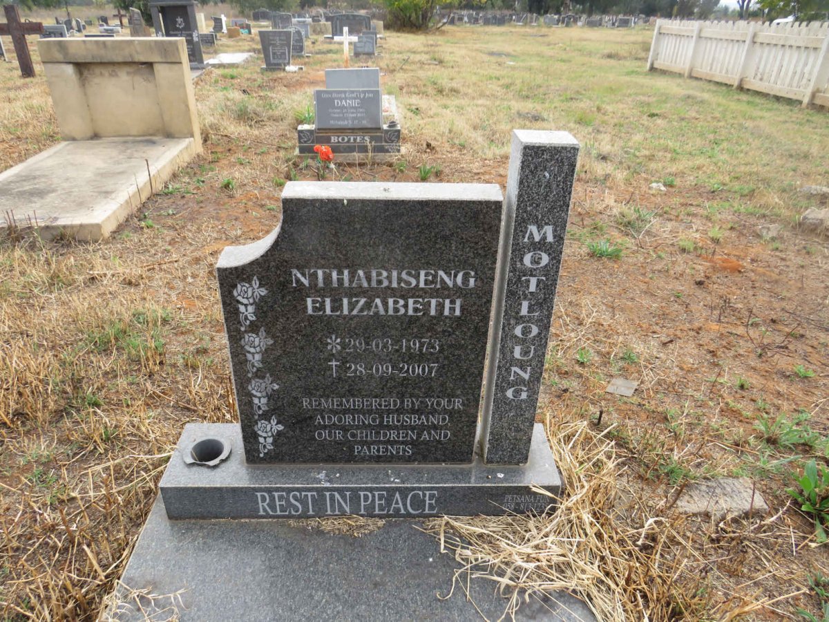 MOTLOUNG Nthabiseng Elizabeth 1973-2007