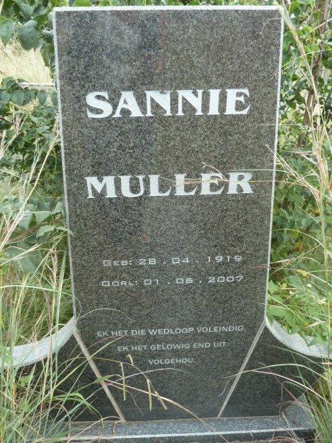 MULLER Sannie 1919-2007