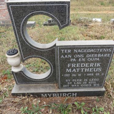 MYBURGH Frederik Mattheus 1917-1998
