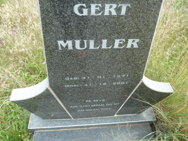 MULLER Gert 1971-2001