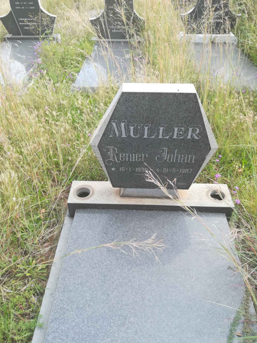 MULLER Renier Johan 1930-1987