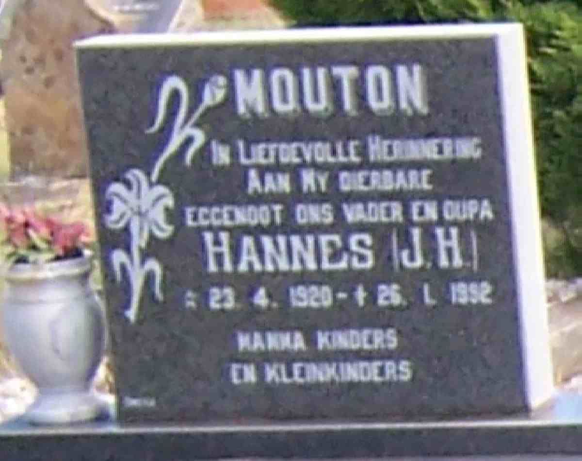 MOUTON J.H. 1920-1992