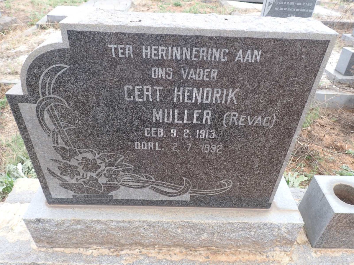 MULLER Gert Hendrik 1913-1992 