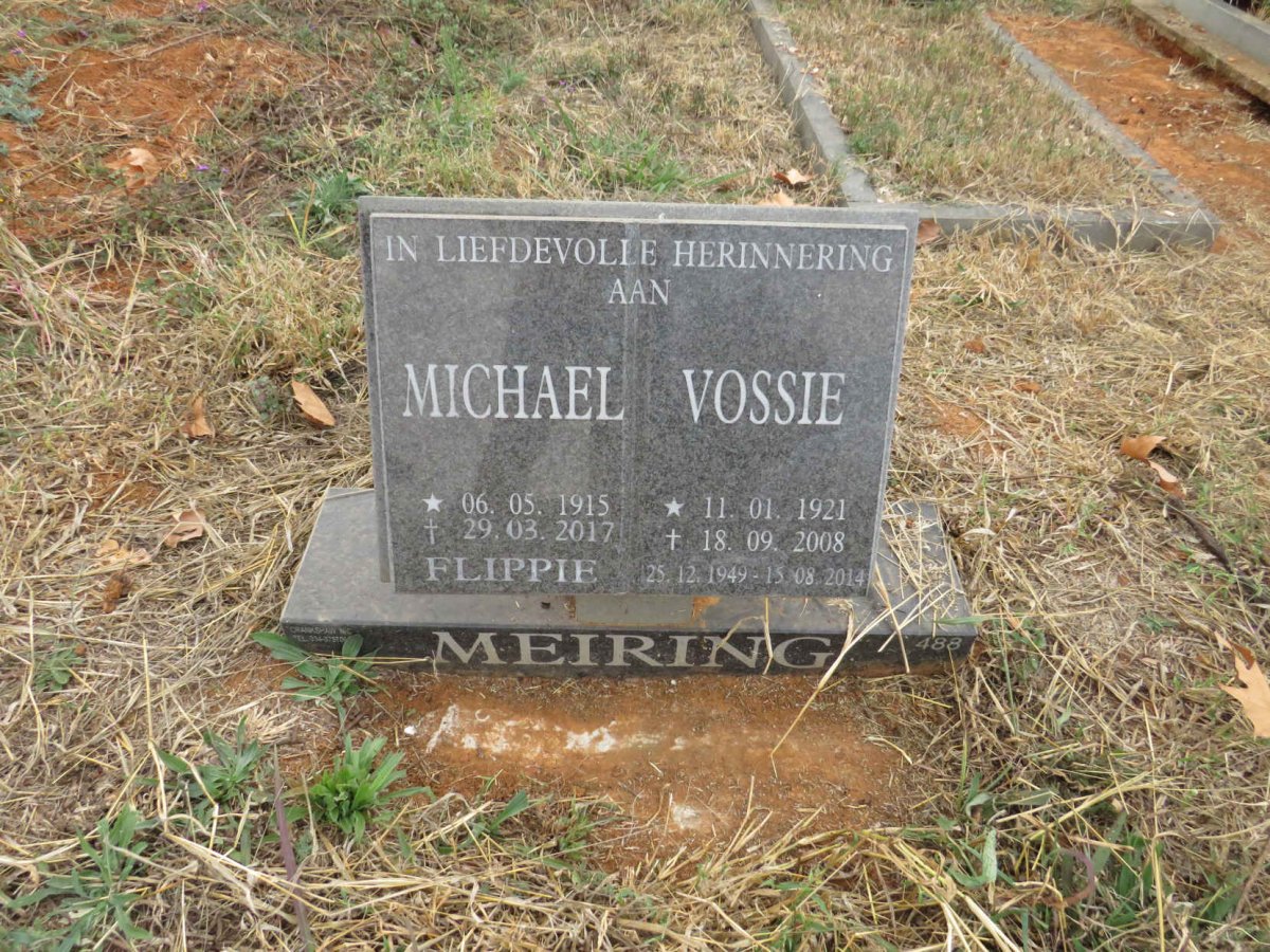 MEIRING Michael 1915-2017 & Vossie 1921-2008