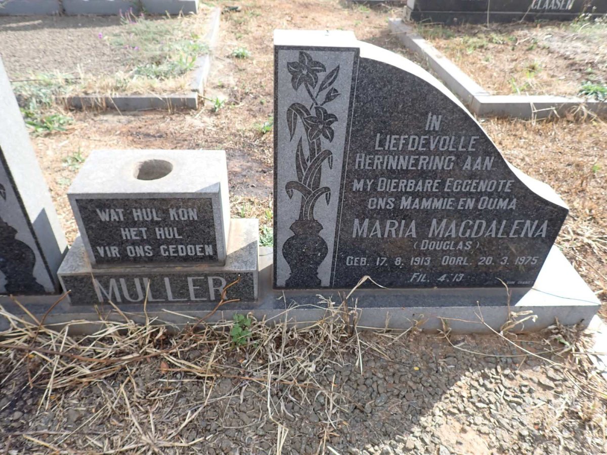 MULLER Sarel Johannes 1910-1977 & Maria Magdalena DOUGLAS 1913-1975 _2
