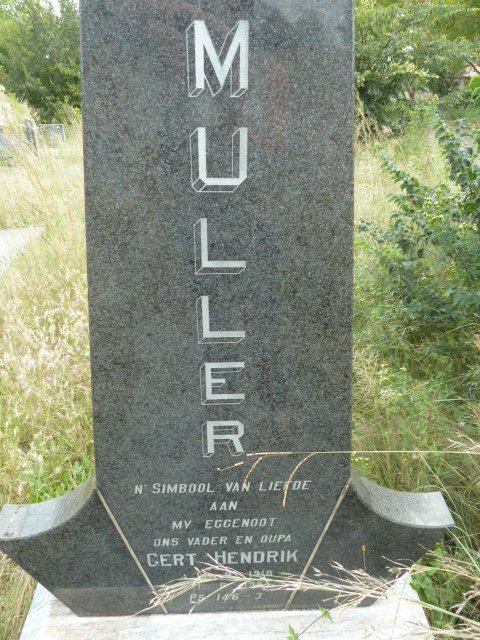 MULLER Gert Hendrik 191?-