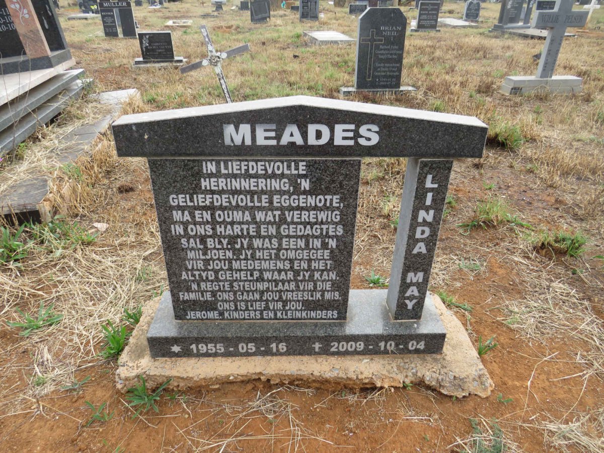 MEADES Linda May 1955-2009