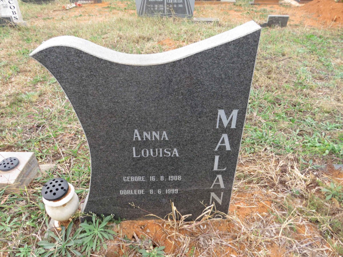 MALAN Anna Louisa 1908-1999