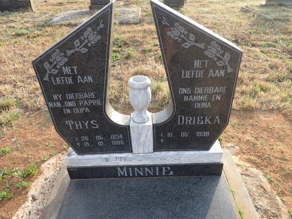 MINNIE Thys 1934-1995 & Drieka 1939-