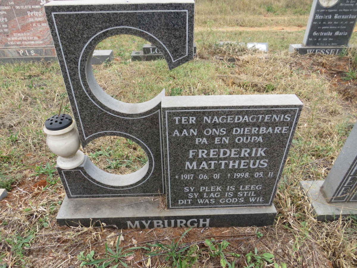 MYBURGH Frederik Mattheus 1917-1998