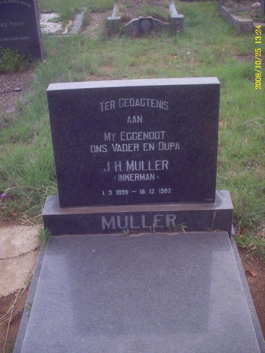 MULLER J.H. 1898-1982