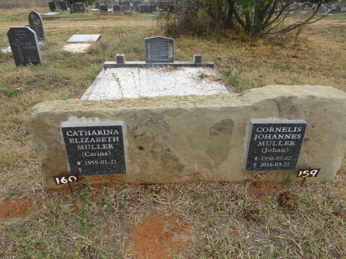 MULLER Cornelis Johannes 1958-2016 & Catharina Elizabeth 1959-