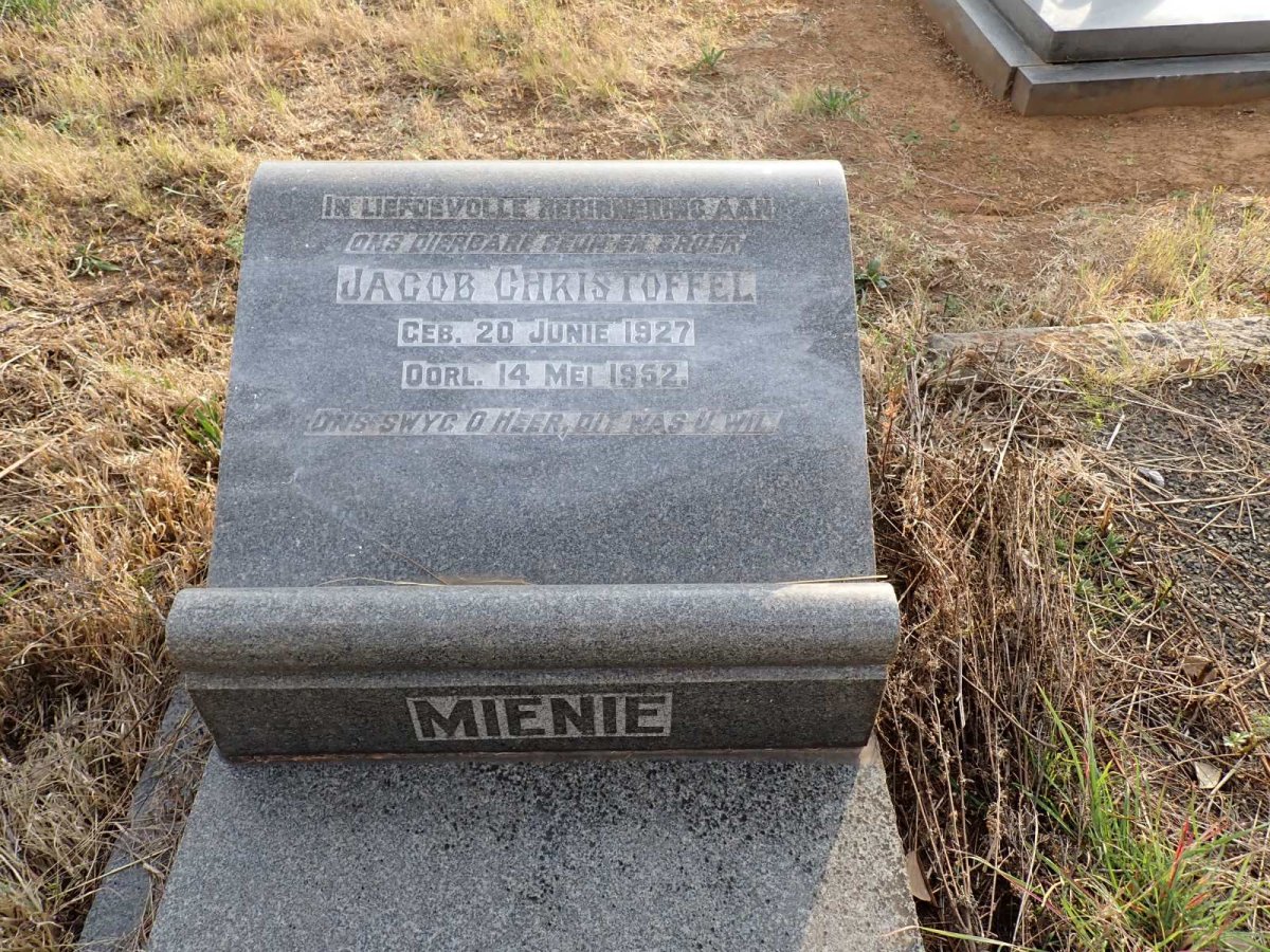 MIENIE Jacob Christoffel 1927-1952
