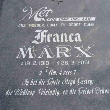 MARX Franca 1918-2001