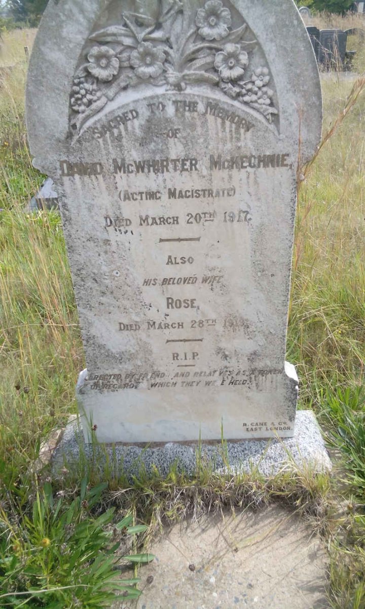 McKECHNIE David McWhirter -1917 &amp; Rose -1919
