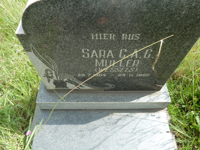 MULLER Sara C.A.G. nee WESSELS 1904-1982