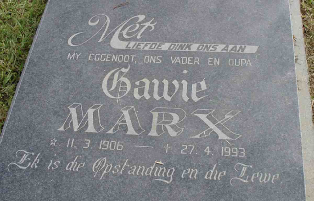 MARX Gawie 1906-1993
